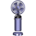 Handheld Fan Personal Fan 5000MAh Rechargeable,5 Speeds with LED Display,90° Adjustable - Image 5