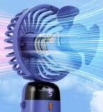 Handheld Fan Personal Fan 5000MAh Rechargeable,5 Speeds with LED Display,90° Adjustable