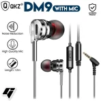 QKZ DM9 Zinc Alloy HiFi Metal In Ear Earphones - Image 2
