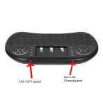 Mini wireless backlit keyboard with touchpad - Image 5