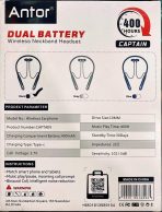 Antor CAPTAIN 400h ডুয়াল ব্যাটারি ওয়্যারলেস নেকব্যান্ড - Image 4